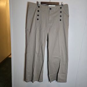 A.n.a High Rise Wide Leg Button Pants 16w